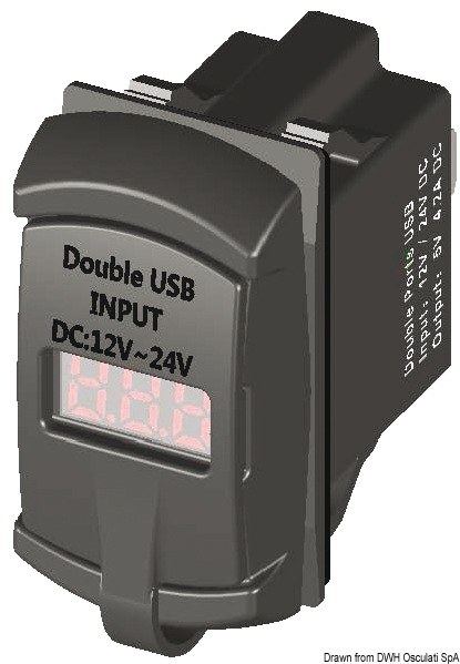 Prise de courant avec double USB - 14.195.60