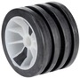 Central roller, black 130 mm - Artnr: 02.003.00 16