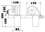 Italwinch Obi windlass 500 W - 12 V without drum 6 mm gypsy - Artnr: 02.408.01 5