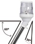 Snap lightpole and white plastic light - Artnr: 11.160.02 24