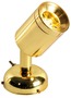 Articulated spotlight polished brass 1 x 1 W HD - Code 13.900.02 15