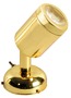Articulated spotlight polished brass 1 x 1 W HD - Artnr: 13.900.02 12