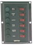 Panel nylonowy z podświetlanymi wyłącznikami kołyskowymi - Horizontal control panel w. 6 switches - Kod. 14.103.32 13