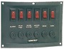 Panel nylonowy z podświetlanymi wyłącznikami kołyskowymi - Vertical control panel w. 6 switches - Kod. 14.103.31 14