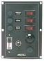 Panel nylonowy z podświetlanymi wyłącznikami kołyskowymi - Horizontal control panel w. 6 switches - Kod. 14.103.32 16
