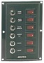 Panel nylonowy z podświetlanymi wyłącznikami kołyskowymi - Vertical control panel w. 4 switches - Kod. 14.103.34 17