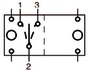 CARLING SWITCH Schalter Contura II - 24 V - (ON)-OFF-(ON) - Kod. 14.192.65 14