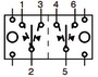 Wyłącznik CARLING SWITCH Contura. OFF-ON sprężynowe (dla sygnału dźwiękowego) 2 bieguny - Kod. 14.194.50 7