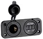 Digital voltmeter and power outlet recess mounting - Artnr: 14.517.21 17