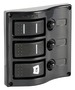 Control panel 5 flush rocker switches mahogany - Artnr: 14.844.05 14