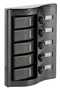 Control panel 9 flush rocker switches pol.graphite - Artnr: 14.843.09 15