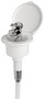 Elegant shower box white finish PVC hose 4 m Flat mounting - Artnr: 15.246.01 7