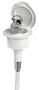 Classic Evo white shower box nylon hose 4 mm Flat mounting - Artnr: 15.250.61 13