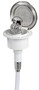 Pojemnik na prysznic Classic Evo z prysznicem uruchamianym przyciskiem Mizar - Classic Evo white shower box nylon hose 4 mm Flat mounting - Kod. 15.250.61 32