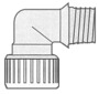 System złączek Hydrofix przeznaczonych dla instalacji wodnych, maksymalna zalecana temperatura 70°. Ø 22 mm - Mufa żeńsko-żeńska - Kod. 17.117.01 39