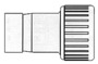 System złączek Hydrofix przeznaczonych dla instalacji wodnych, maksymalna zalecana temperatura 70°. Ø 15 mm - Złączka żeńsko-żeńska mosiężna 3/8” - Kod. 17.115.26 45