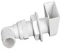 White plastic scupper 90° 1“ x 25 mm - Artnr: 17.354.80 7