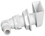 White plastic scupper 90° 1“ x 19 mm - Artnr: 17.354.81 6