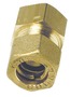 Złączka kompresyjna mosiężna do węża miedzianego, z uszczelką dwustożkową mosiężną - Brass comprssion joint female straight 10mm x 1/4“ - Kod. 17.412.02 8