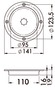 Wodoszczelny luk inspekcyjny z szybkim otwieraniem - Ø zewnętrzna mm 185 - Kod. 20.100.40 6