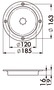 Wodoszczelny luk inspekcyjny z szybkim otwieraniem - Ø zewnętrzna mm 185 - Kod. 20.100.40 7