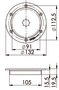 Wodoszczelny luk inspekcyjny z szybkim otwieraniem - Ø zewnętrzna mm 141 - Kod. 20.100.20 5
