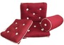 Cotton cushion w/backrest bordeaux 430 x 750 mm - Artnr: 24.430.23 25