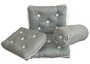 Roller cotton cushion, grey Ø 190 x 440 mm - Artnr: 24.430.36 19