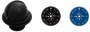 RIVIERA compass 4“ enveloping opening white/black front view - Artnr: 25.028.19 14
