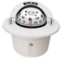 Kompasy RITCHIE Explorer 2'' 3/4 (70 mm) w komplecie z oświetleniem i kompensatorami - RITCHIE Explorer built-in compass 2“3/4 white/whit - Kod. 25.081.02 21