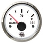 Wskażnik poziomu wody 240-33 Ω Tarcza biała, ramka polerowana 12|24 Volt - Kod. 27.322.03 17