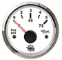 Wskaźnik ciśnienia oleju 0-10 bar Tarcza czarna, ramka czarna 12|24 Volt - Kod. 27.320.11 21