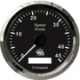Prędkościomierz / licznik GPS GUARDIAN bez przetwornika Typ 1 Tarcza czarna, ramka czarna 12 Volt - Kod. 27.780.02 20