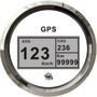 Prędkościomierz / licznik GPS GUARDIAN bez przetwornika Typ 2 Tarcza czarna, ramka polerowana 12|24 Volt - Kod. 27.781.03 24