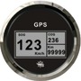 Prędkościomierz / licznik GPS GUARDIAN bez przetwornika Typ 2 Tarcza czarna, ramka polerowana 12|24 Volt - Kod. 27.781.03 22