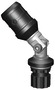 Anschluss mit flexiblem PVC-Sockel 140x140 mm (für Schlauchboote) - Sockel grau, Anschluss schwarz - Kod. 34.303.09 44
