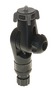 Anschluss mit flexiblem PVC-Sockel 140x140 mm (für Schlauchboote) - Sockel grau, Anschluss schwarz - Kod. 34.303.09 52