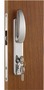 Zamek do drzwi przesuwnych z klamkami na wpust, klucz YALE na zewnątrz i blokada wewnętrzna - Lock for sliding doors Smart handle - Kod. 38.128.24 6