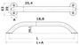 Handrail 8-5/8“ (oval bracket) ss304 - Artnr: 41.911.09 36