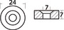 Podkładka do silnika Tohatsu - Zinc anode Tohatsu 7/140 HP - Kod. 43.640.15 4