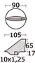 Płetwa krótka/długa - Short finn anode for Mercury 40-225 HP aluminium - Kod. 43.420.10 4
