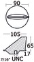 Płetwa krótka/długa - Short finn anode for Mercury 40-225 HP magnesium - Kod. 43.420.11 5