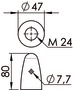 Końcówka cynkowa - Propeller zinc ogive 40/45 mm - Kod. 43.514.00 5