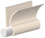 Szyna do umocowania plandek, brezentów i poduszek - White PVC tray for cushions 4m-bar - Kod. 44.010.02 10