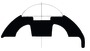 White PVC profile base h.50mm - Artnr: 44.480.19 23