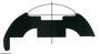 White PVC profile base h.45mm - Artnr: 44.480.35 24