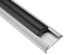Profil z anodyzowanego aluminium - Black PVC insert - Kod. 44.485.11 30
