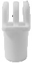 Spare rowlock for nylon white bimini tops - Artnr: 46.625.03 12