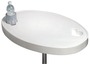 Stół z białego ABS. Owalna. 77x51 cm - Kod. 48.417.90 8