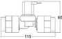 Części zamienne do WC elektrycznych TECMA - Invensys solenoid Tecma 12 V - Kod. 50.226.65 18